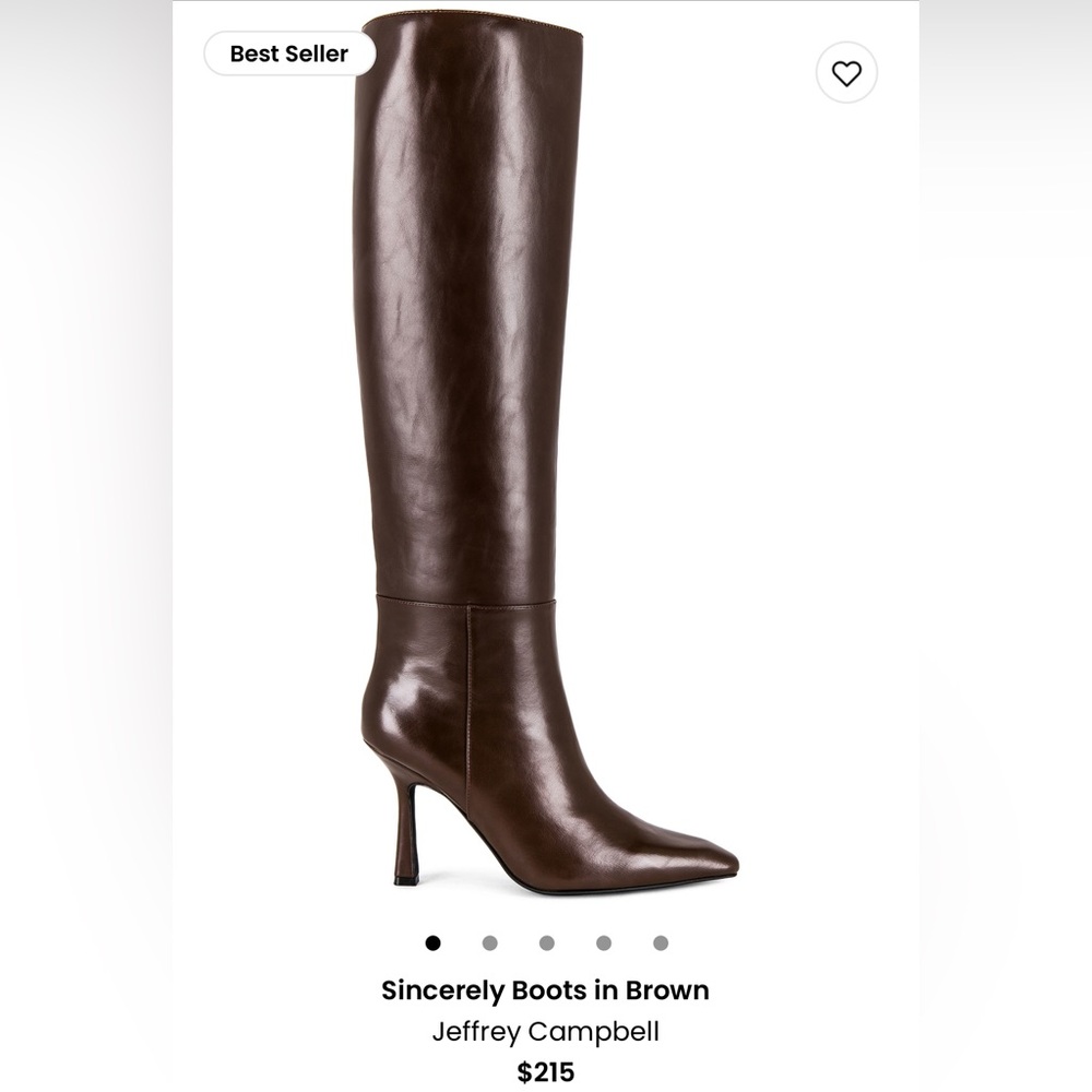 Jeffrey Campbell Sincerely Over the Knee Boots Brown NWT - size 7
